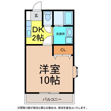 コンフォート３３の物件間取画像